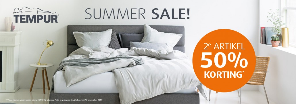 Tempur zomeraanbieding 2017 korting aanbieding Tempur zomeraanbieding 2017 slaaptijd eindhoven korting