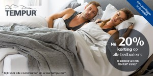 tempur aanbieding korting bedbodem voorjaar 2017