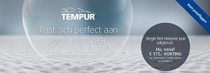 tempur korting aanbieding matras bedbodem